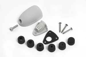 Ultimate Waterproof Marine Network Cable Grommet | Ideal for Solar Panels & Rooftop Electronics | 0.08-0.24 Inch Cables | Gray Plastic