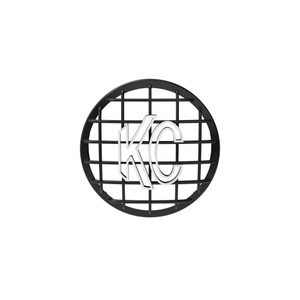 Iconic Black KC Hilites Driving Light Cover | Durable Polycarbonate | Stylish Logo Design Iconic Black KC Hilites Driving Light Cover | Durable Polycarbonate | Stylish Logo Design