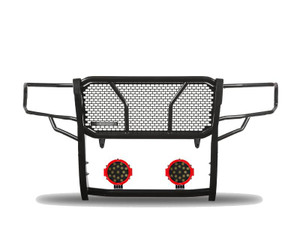 Enhance Your Ride with Black Horse Offroad Grille Guard | Rugged 3-Piece Modular Design, Boosted with Red Trim LED Lights Enhance Your Ride with Black Horse Offroad Grille Guard | Rugged 3-Piece Modular Design, Boosted with Red Trim LED Lights