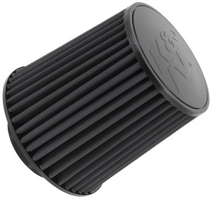 K&N Air Filter | Washable, Black Synthetic, Round Tapered Design | Molded Rubber Flanges, Reusable, 1-Year Warranty K&N Air Filter | Washable, Black Synthetic, Round Tapered Design | Molded Rubber Flanges, Reusable, 1-Year Warranty