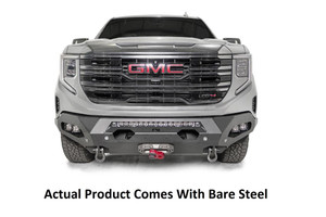 Fab Fours Matrix Series Bumper | Aggressive Design 3/16 Inch Plate Steel | Winch Ready for Warn Zeon 12 | Light Bar Mount | Tire Clearance | Bare Steel