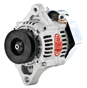 Powermaster 55 Amp Race Alternator | 1-Wire Hook-Up | V-Belt Pulley | Denso Style | Limited Warranty