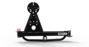 High-Strength Hitchgate Spare Tire Carrier | Holds Up to 40 Inch Tire | Universal Fit | Black Finish