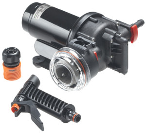 Powerful Aqua Jet Boat Washdown Pump | 5.2 GPM | Whisper Quiet | 24V | 70 PSI Powerful Aqua Jet Boat Washdown Pump | 5.2 GPM | Whisper Quiet | 24V | 70 PSI