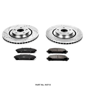Upgrade Your Braking Performance with Power Stop Carbon Fiber Ceramic Brake Kit | Cross-Drilled and Slotted Rotor Included