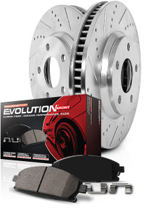 Power Stop 1-Click Brake Kit | Carbon Fiber Ceramic Brake Pads | Enhanced Braking Performance
