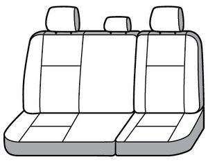 Ultimate Protection for 40/60 Split Bench | Black Nylon Polyester Seat Cover by Covercraft