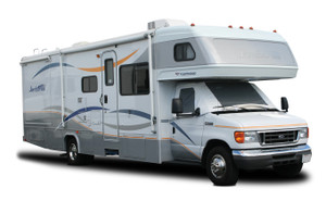 Ultimate RV Windshield Cover | For Class C & Class B Chevy Motorhomes 2001-2019 | Protect Dashboard | Mounts w/Magnets | White Vinyl | Privacy & Cooler | Warranty Included Ultimate RV Windshield Cover | For Class C & Class B Chevy Motorhomes 2001-2019 | Protect Dashboard | Mounts w/Magnets | White Vinyl | Privacy & Cooler | Warranty Included