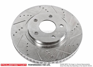Improve Braking Performance | Power Stop Brake Rotor | Evolution | Drilled & Slotted Improve Braking Performance | Power Stop Brake Rotor | Evolution | Drilled & Slotted