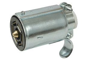 Pollak Trailer Side Connector | Reliable 7-Way Round Plug | Metal Build | Jumbo Pistol Grip Pollak Trailer Side Connector | Reliable 7-Way Round Plug | Metal Build | Jumbo Pistol Grip