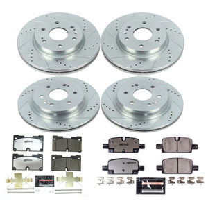 Enhance Your Truck's Braking Power | Power Stop Z36 Brake Kit | Carbon-Fiber Ceramic Pads | Drilled, Slotted Rotors Enhance Your Truck's Braking Power | Power Stop Z36 Brake Kit | Carbon-Fiber Ceramic Pads | Drilled, Slotted Rotors