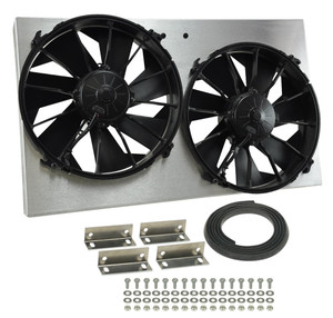 Derale Dual Electric Cooling Fan | High Output 300 Watt Motor | Puller Design Derale Dual Electric Cooling Fan | High Output 300 Watt Motor | Puller Design