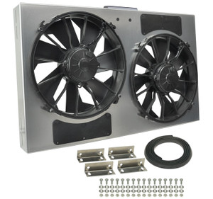 Ultimate Cooling Power | Derale Electric Cooling Fan | Dual 12 Inch Fan with PWM, High Output Motors | Puller Design Ultimate Cooling Power | Derale Electric Cooling Fan | Dual 12 Inch Fan with PWM, High Output Motors | Puller Design