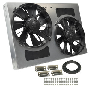Derale Electric Cooling Fan | 4000 CFM | Dual 12 Inch Fans | High Output Motor | Ultra-Quiet Blades Derale Electric Cooling Fan | 4000 CFM | Dual 12 Inch Fans | High Output Motor | Ultra-Quiet Blades