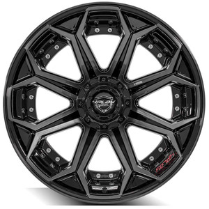 Unleash Your Ride with 4Play Wheels 22x12 | Gloss Black With Brushed Face | Compatible with TPMS