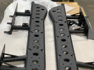 Enhance Off-Road Style | Cali Raised LED Nerf Bar Step Edition Black - Bolt-On