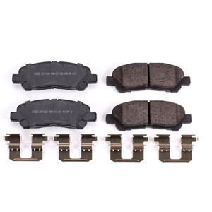 Upgrade Your Ride with Power Stop Ceramic Brake Pads | Low Dust & Noise-Free | Set Of 4 with Stainless Steel Hardware