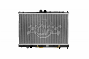 CSF Radiator 3130 One Row; Downflow; Aluminum Core With Plastic Tanks; With Transmission Cooler; With Engine Oil Cooler