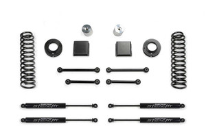 Fits 2021-2023 Jeep Gladiator JT Fabtech Motorsports Lift Kit Suspension K4190M 3 Inch Front Lift; 3 Inch Rear Lift; With Front And Rear Stealth Shock Absorbers In Kit; Black Components
