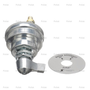 Pollak Battery Disconnect Switch 51-902EP30 For Battery Circuit Only; Used For Protection Against Battery Drain/Electrical Fires/Tampering/Theft; 6 To 36 Volt; Single Pole Single Throw Lever Operated; 180 Ampere