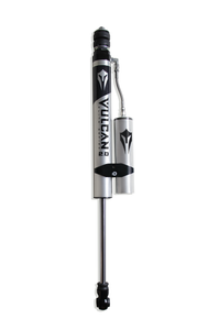 MaxTrac Shock Absorber 2400SLVR-8 Vulcan 2.0 Elite; Hydraulic/Nitrogen Gas Charged Mono Tube; With Remote Reservoir; One Year Warranty; Non-Adjustable Ride Height; Without Shock Boots; Silver/Black; Single