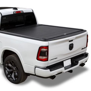 Pace Edwards Tonneau Cover KEC190 UltraGroove Electric; Power Retractable; Matte Black; Powder Coated; Aluminum; Lockable Using Tailgate Handle Lock; With Canister And Rails