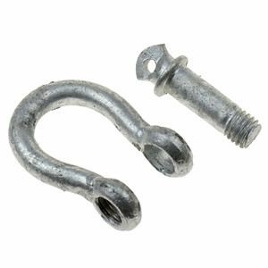 T-H Marine Boat Anchor Shackle BE-HA-55032-DP Screw Pin; 1650 Pound Breaking Strength/550 Pound Safe Working Load Capacity; 5/16 Inch; Galvanized; Steel; Single T-H Marine Boat Anchor Shackle BE-HA-55032-DP Screw Pin; 1650 Pound Breaking Strength/550 Pound Safe Working Load Capacity; 5/16 Inch; Galvanized; Steel; Single
