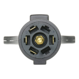 T-H Marine Trailer Wiring Connector Adapter BE-TR-59395-DP 7 Way Round Style Wire To 5 Way Flat; 12 Volt DC; Black T-H Marine Trailer Wiring Connector Adapter BE-TR-59395-DP 7 Way Round Style Wire To 5 Way Flat; 12 Volt DC; Black