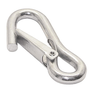 T-H Marine Boat Eye Snap BE-HA-54334-DP Universal; Fixed Eye; 4 Inch Hook Size; 528 Pound Breaking Strength; Zinc Plated Steel; Single T-H Marine Boat Eye Snap BE-HA-54334-DP Universal; Fixed Eye; 4 Inch Hook Size; 528 Pound Breaking Strength; Zinc Plated Steel; Single
