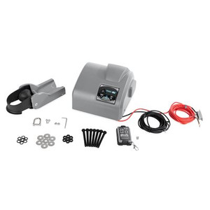 Camco Marine Boat Anchor Winch 69004 TRAC Outdoors; Angler 30; Auto Deploy And Push Button Deploy; 13 Volt DC Electric; 30 Pound Maximum Anchor Capacity; Without Anchor Camco Marine Boat Anchor Winch 69004 TRAC Outdoors; Angler 30; Auto Deploy And Push Button Deploy; 13 Volt DC Electric; 30 Pound Maximum Anchor Capacity; Without Anchor