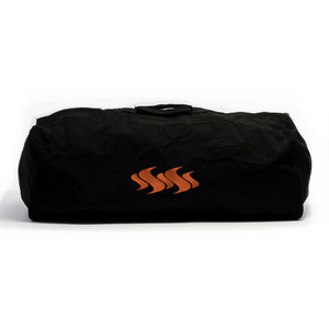 Camco Marine Barbeque Grill Cover 58300 Kuuma; Black With Flame Design; Protects From Outdoor Elements; Zipper Closure; Polyester; Non-Vented; With Carry Handles Camco Marine Barbeque Grill Cover 58300 Kuuma; Black With Flame Design; Protects From Outdoor Elements; Zipper Closure; Polyester; Non-Vented; With Carry Handles