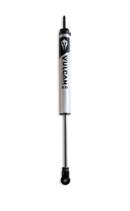 MaxTrac Shock Absorber 2800SLV-8 Vulcan 2.0 Elite; Hydraulic/Nitrogen Gas Charged Mono Tube; Without Remote Reservoir; One Year Warranty; Non-Adjustable Ride Height; Without Shock Boots; Silver/Black; Single