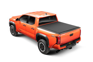 Truxedo Tonneau Cover 1457101 PRO X15; Soft Roll-Up Hook And Loop; Lockable Using Tailgate Handle Lock; Black Matte; Woven Fabric