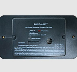 MTI Industry Carbon Monoxide/Propane Leak Detector 25-742-R-BL-TR-KIT Carbon Monoxide/Propane Leak Detector; Detects Both LP And CO Gas; Alerts To Leak With Beeping; With LED Indicator; Flush Mounting; 12 Volt Hardwire; Black; With Trim Ring