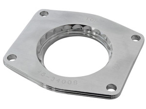 Advanced FLOW Engineering Throttle Body Spacer 46-34008 Silver Bullet; 2 Port; Polished; Billet Aluminum