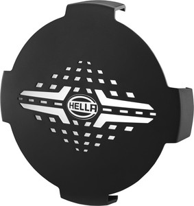 Hella Driving/Fog Light Cover 358198031 Driving/Fog Light Cover; Blade; 6 Inch Round; Black; With Hella Logo; Single Hella Driving/Fog Light Cover 358198031 Driving/Fog Light Cover; Blade; 6 Inch Round; Black; With Hella Logo; Single