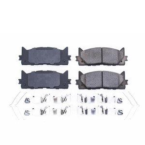 Power Stop Brake Pad 17-1293 Z17 Evolution; FMSI Number D1293; Ceramic Brake Pads; Set Of 4; With Premium Stainless Steel Hardware Power Stop Brake Pad 17-1293 Z17 Evolution; FMSI Number D1293; Ceramic Brake Pads; Set Of 4; With Premium Stainless Steel Hardware