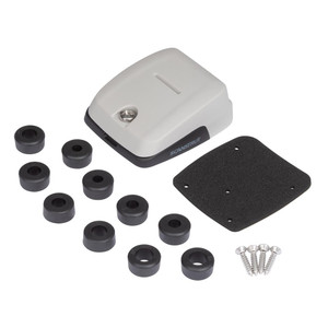 ScanStrut Marine Network Cable Grommet DS-HD10 Used For Rooftop Lights/Electronics; Gray; Plastic; Horizontal Double Entry; IP68 Waterproof/Impact Resistant; SCA Certified; With 316 Stainless Steel Fixings And 3M Waterproof Gasket