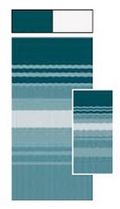 Carefree RV Awning Fabric | 14'2" Teal Dune Stripe Vinyl | 8' Extension | Superior Construction