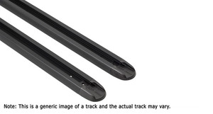 Rhino-Rack USA Roof Rack Side Rail RTV188 RTV; Fits Rhino Rack s Roof Rack; Black; 74 Inch Length; Set Of 2; With Hardware/End Caps