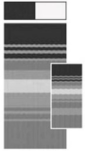 Durable Black/ Gray Dune Stripe RV Awning Fabric | 16ft 2in x 8ft | Vinyl with Weatherguard