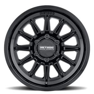 Method Race Wheels Wheel MR323785601300 MR323; 17 Inch Diameter x 8.5 Inch Width; 6 x 139.7 Millimeter/6 x 5.50 Inch Bolt Pattern; 0 Millimeter Offset; 4.72 Inch Backspacing; 60 Degree Conical Seat Lug; 106.25 Millimeter Center Bore; Gloss Black