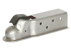 Demco RV Trailer Coupler 13203-52 EZ Latch; Class IV Straight Tongue; Bolt-On; 3 Inch Channel; 18000 Pound Lift Capacity; 2-5/16 Inch Ball; E-Z Latch; Plated Demco RV Trailer Coupler 13203-52 EZ Latch; Class IV Straight Tongue; Bolt-On; 3 Inch Channel; 18000 Pound Lift Capacity; 2-5/16 Inch Ball; E-Z Latch; Plated