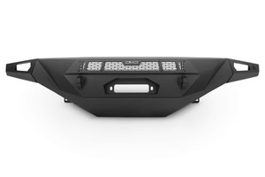 DV8 Offroad Bumper FBTT2-06 Spec Series; Modular Design; High Clearance; Direct Fit; Mounting Hardware Included; With 2 D-Ring Shackles; With Four 3 Inch Light Pod Cutouts; Powder Coated; Black; Steel DV8 Offroad Bumper FBTT2-06 Spec Series; Modular Design; High Clearance; Direct Fit; Mounting Hardware Included; With 2 D-Ring Shackles; With Four 3 Inch Light Pod Cutouts; Powder Coated; Black; Steel