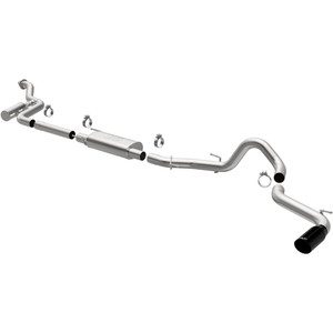 Magnaflow Performance Exhaust System Kit 19680 SPEQ Series Cat-Back System; Stainless Steel; With Mufflers; 3 Inch Pipe Diameter; Single Exhaust With Single Exit; Single Driver Side Rear Exit; 4 Inch Black Chrome Tip; With Band Clamps Magnaflow Performance Exhaust System Kit 19680 SPEQ Series Cat-Back System; Stainless Steel; With Mufflers; 3 Inch Pipe Diameter; Single Exhaust With Single Exit; Single Driver Side Rear Exit; 4 Inch Black Chrome Tip; With Band Clamps