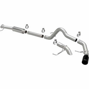 Magnaflow Performance Exhaust System Kit 19682 Rockcrawler Cat-Back System; Stainless Steel; With Muffler; 3 Inch Pipe Diameter; Single Exhaust With Single Exit; Single Straight Driver Side Rear Exit; 4 Inch Black Chrome Stainless Steel Tip Magnaflow Performance Exhaust System Kit 19682 Rockcrawler Cat-Back System; Stainless Steel; With Muffler; 3 Inch Pipe Diameter; Single Exhaust With Single Exit; Single Straight Driver Side Rear Exit; 4 Inch Black Chrome Stainless Steel Tip
