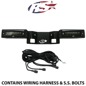 Race Sport Lighting Backup Light F150HB21UP Reverse Hitch Mounted; Set Of 2; 7 Inch Black Rectangular Housing; OSRAM LED; 60 Watt; 5750 Lumens; Flood Beam; Heated Lens; IP67 Waterproof; With Dual End Light Cap Race Sport Lighting Backup Light F150HB21UP Reverse Hitch Mounted; Set Of 2; 7 Inch Black Rectangular Housing; OSRAM LED; 60 Watt; 5750 Lumens; Flood Beam; Heated Lens; IP67 Waterproof; With Dual End Light Cap