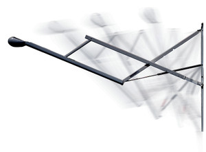 Sturdy White Electric Awning Arm | Travel'R Patio Awnings | Coaches w/Straight Side | 8' Extension