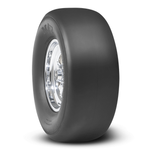 Mickey Thompson Tires Tire 250657 Pro Bracket Radial; P27 x 10.5R17; Drag Race Use Only; Fiberglass Belted; Radial; X5 Medium Compound Cooler Running Version Of M5; Black Sidewall; Tubeless; 2 Ply Sidewall; No Warranty; Load Range Standard Load