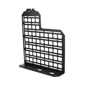 BuiltRight Industries Molle Cargo Panel 104027 Bedside Mount; Screw On; Powder Coated; Textured Black; Steel; With 1 Rear Seat Back Panel And Mounting Hardware